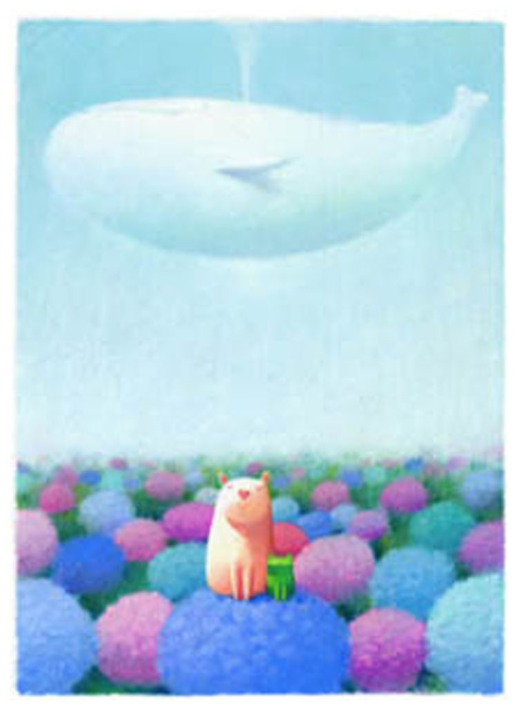 渡辺宏 絵画 (版画/ジクレー) 虹色の天使[7月] 6005|アート＆フレーム