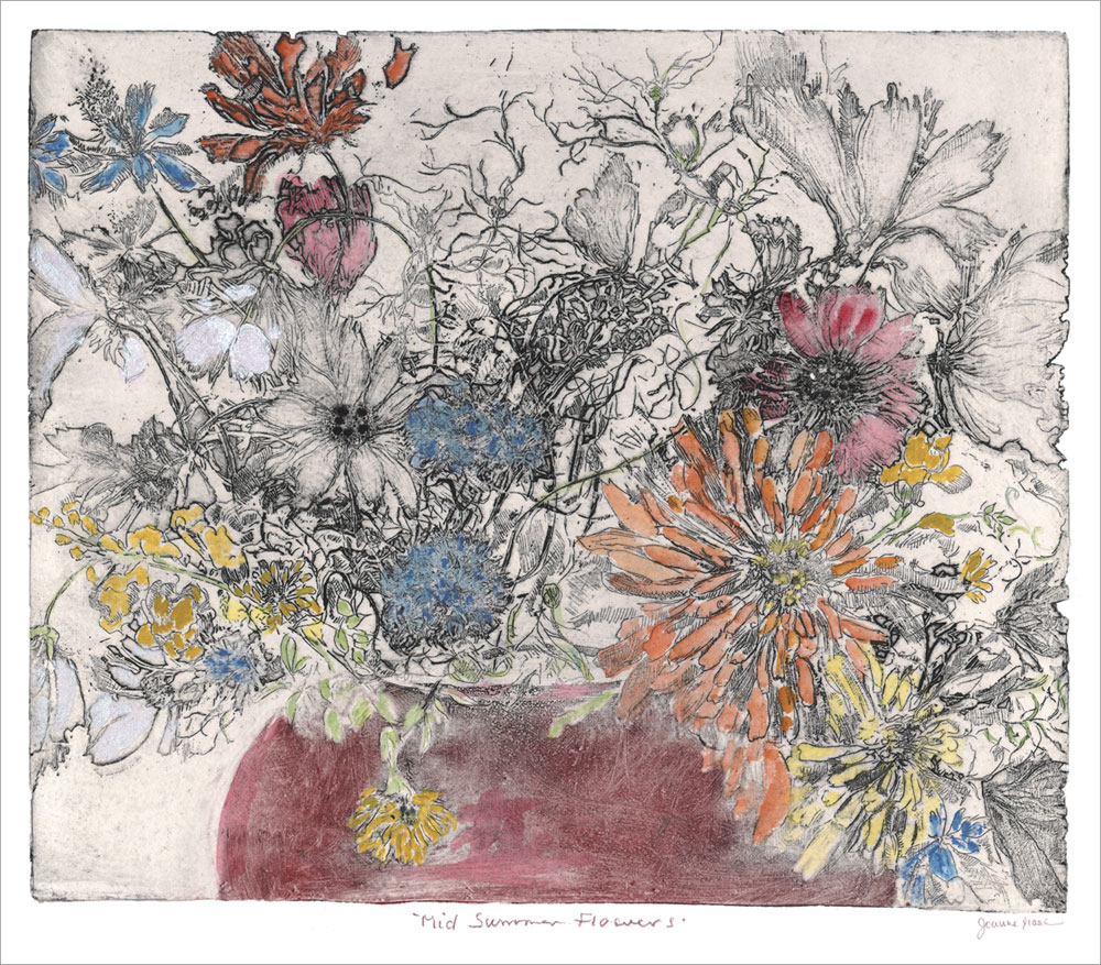 ジョアン・アイザック 絵画 (版画/ジクレー) Mid Summer Flowers 9342