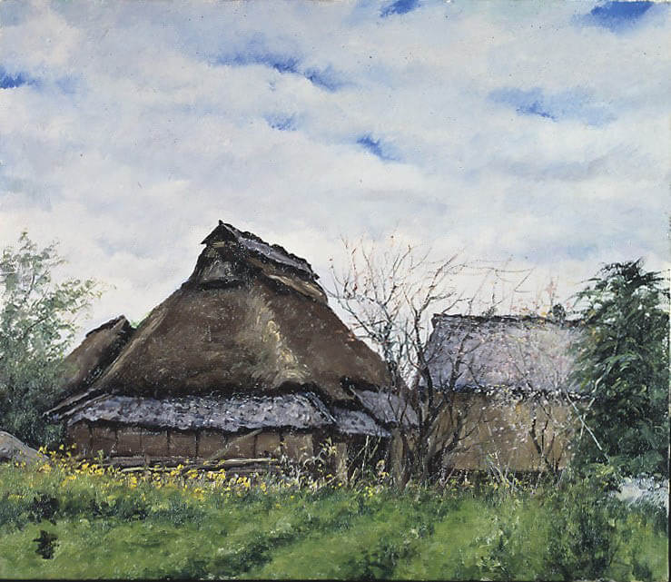 空模様と民家 向井潤吉の民家日和 | 世田谷美術館分館 向井潤吉