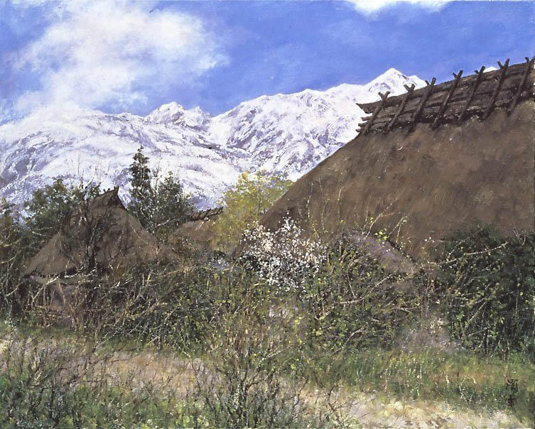 空模様と民家 向井潤吉の民家日和 | 世田谷美術館分館 向井潤吉