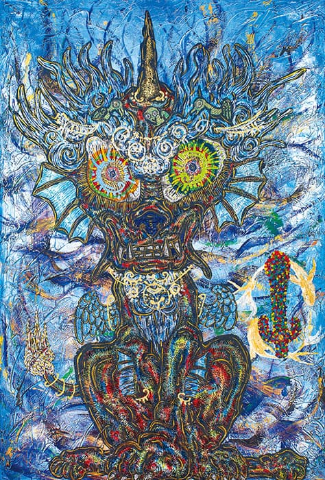 小松美羽 版画 天地の守護神 ED50 coa付 世界が注目する現代