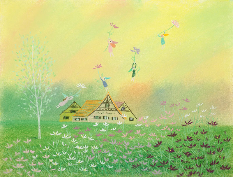 今成敏夫 パステル・メルヘンイラストレーション集