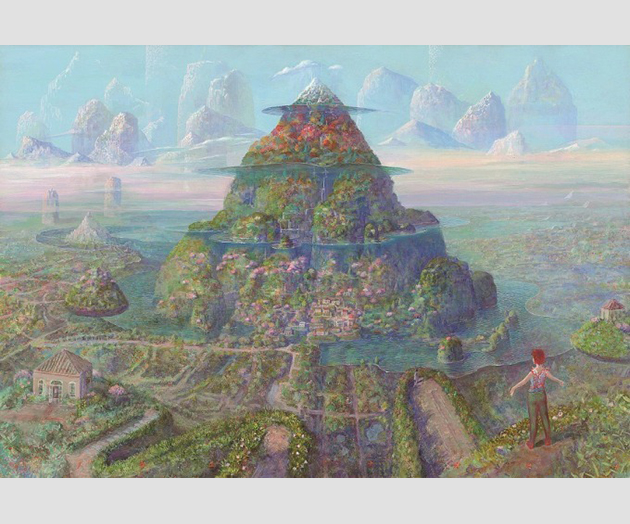 原画】井上直久 都の夕映え 原画】井上直久 都の夕映え 原画】井上直久