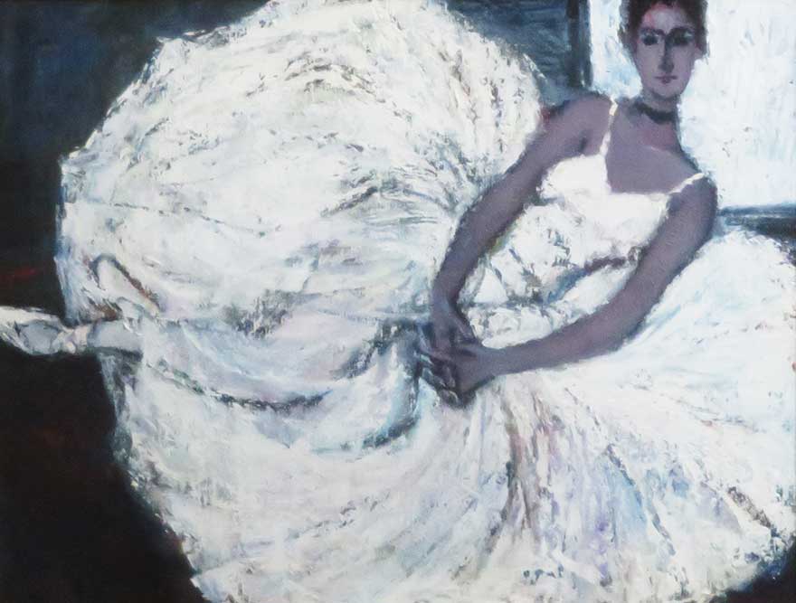 荻 太郎、「バレリーナ」、希少画集・額装画、日本製・新品額縁にて