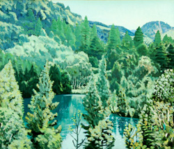 石川滋彦 「山湖初夏」 油彩10号｜【Arts Ship】のむら画廊