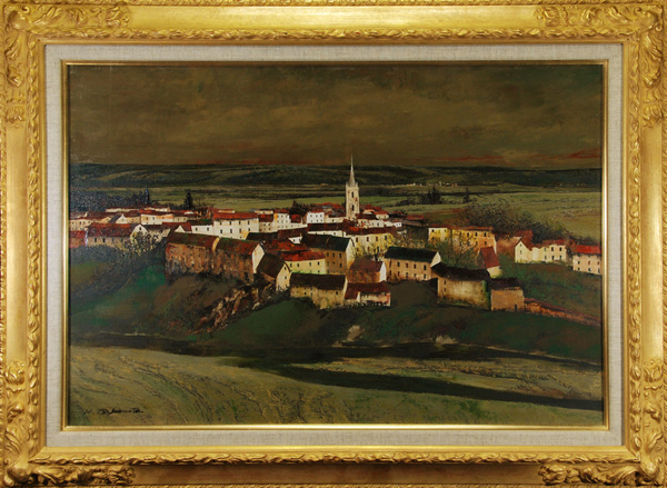 武本春根 「遠望(ドイツ)」 油彩20号｜【Arts Ship】のむら画廊