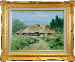 安永勝美 「信濃路」 油彩6号｜【Arts Ship】のむら画廊