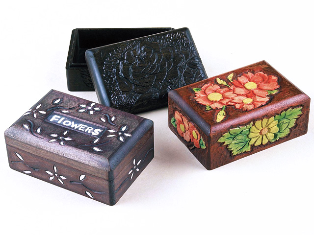 木彫 小箱