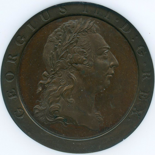 イギリス ジョージ3世 1797SOHO ペニー 車輪銭 銅貨 NGC PF64BN | ARK