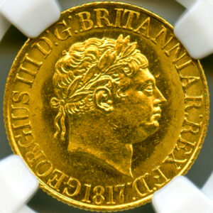 イギリス ジョージ3世 1817年 ソブリン 金貨 NGC MS63 | ARK NUMISMATICS