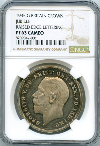 イギリス ジョージ5世 1935年 クラウン 銀貨 NGC PF63CAM | ARK