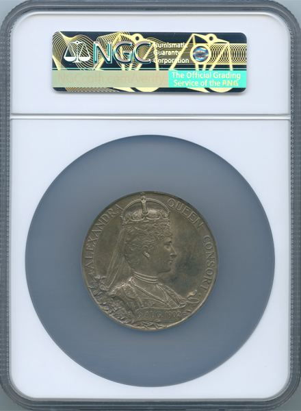イギリス エドワード7世戴冠記念 1902年 銀メダル NGC MS62 | ARK