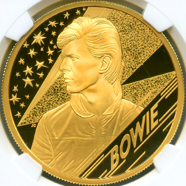 イギリス デヴィッド・ボウイ 2020年 200ポンド 金貨 NGC PF70UCAM FR