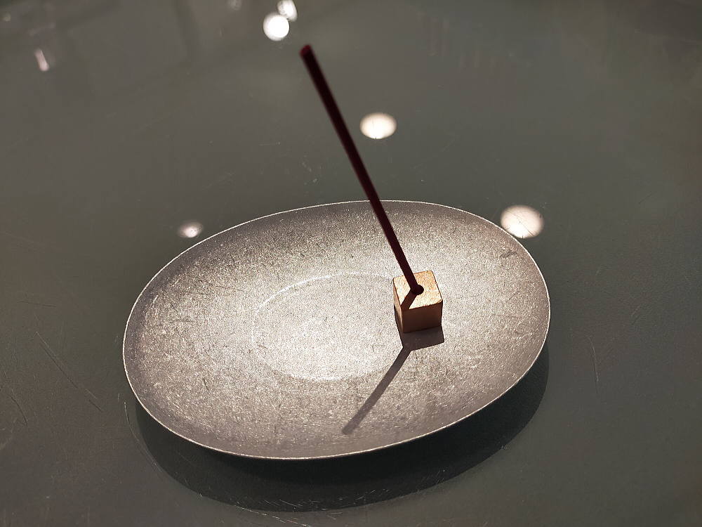 アルミ・コッパ―(銅)の金属のお香立て・香皿セット-大香・Daiko