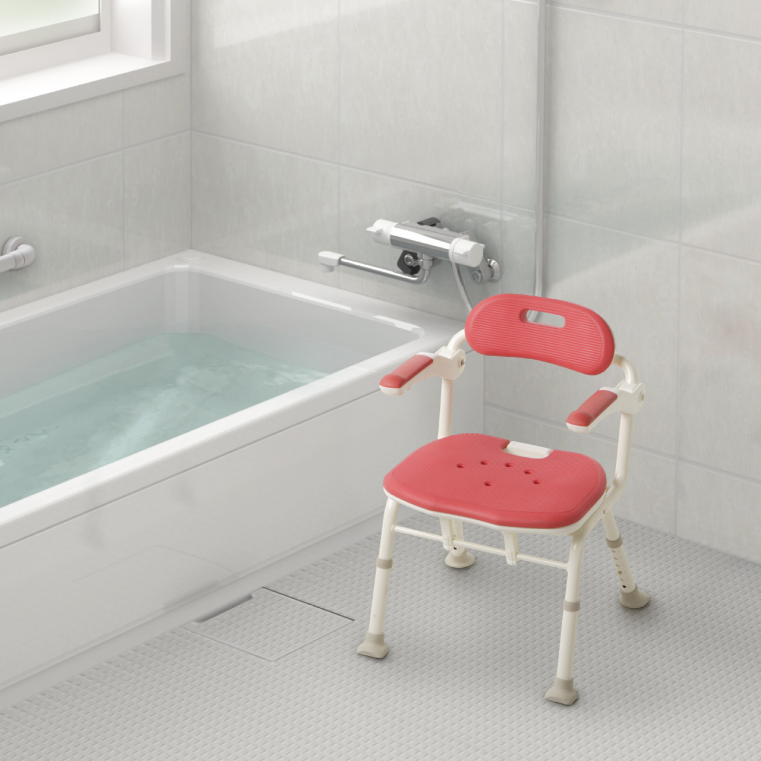 折りたたみシャワーベンチ ISフィット | 【安寿】の介護用品 | アロン化成
