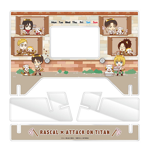 アクリル万年カレンダー｜商品情報｜ラスカル×進撃の巨人 コラボ第2弾