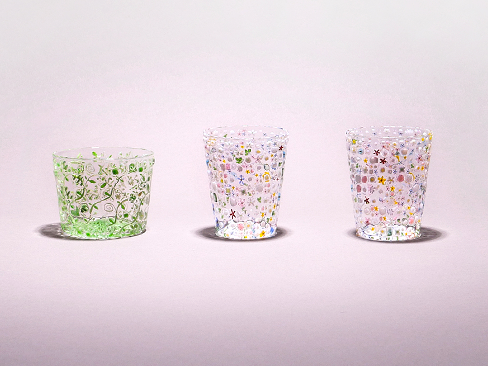 ガラス工芸潮工房・江波冨士子さんから作品が届きました (2024/11