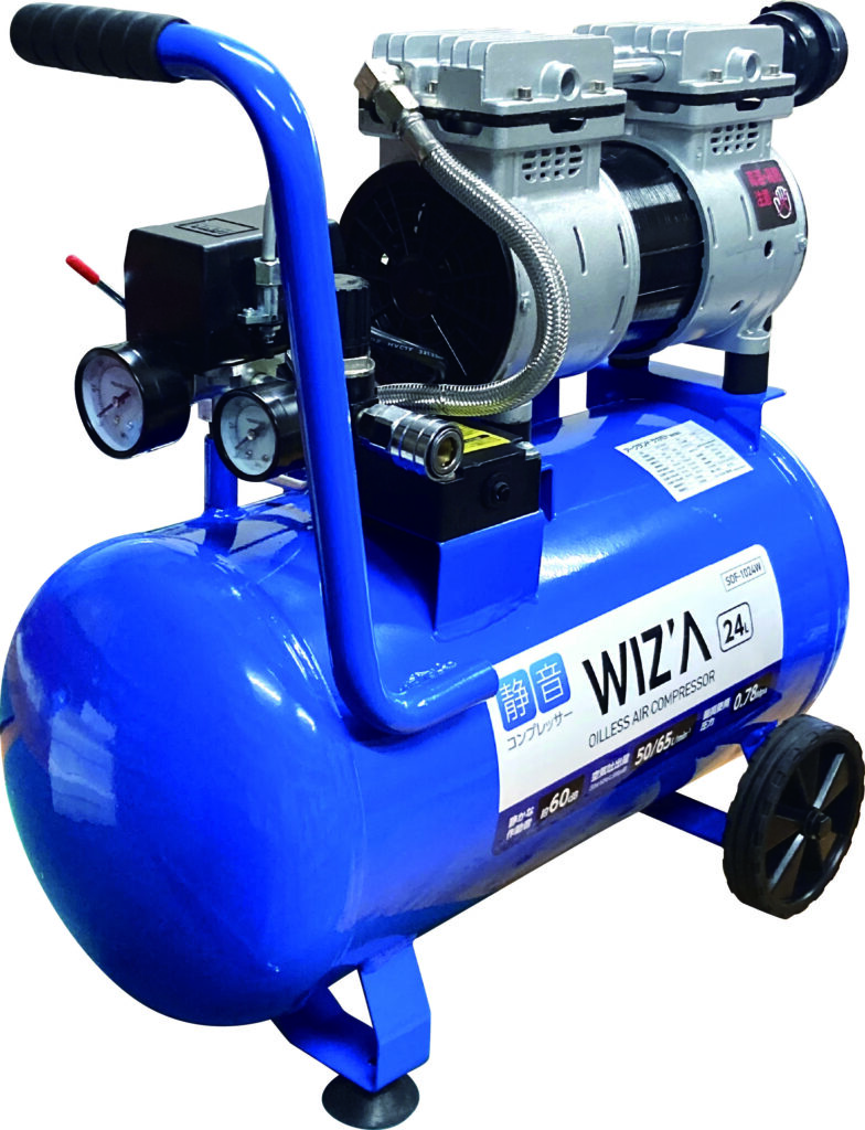 新商品紹介 WIZ'A 静音オイルレスエアーコンプレッサー | アークランド