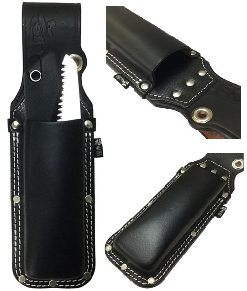 極匠 黒革 折込鋸差し - 大工道具・金物の専門通販アルデ