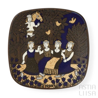 Arabia Kalevala 1984 イヤープレート, ヴィンテージ | Astialiisa Online