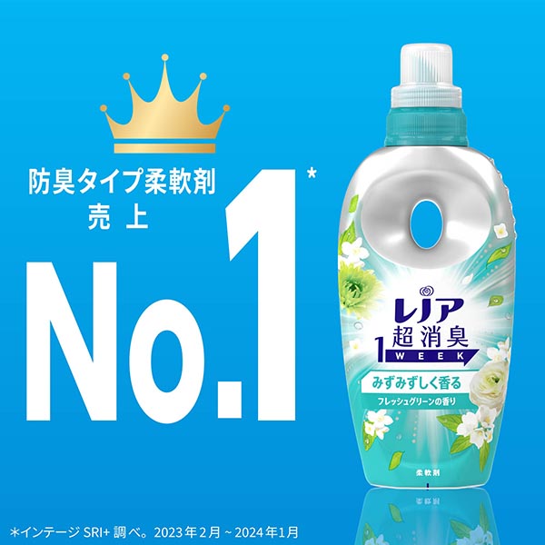 レノア 超消臭1WEEK フレッシュグリーンの香り 詰め替え 超メガ 1900mL