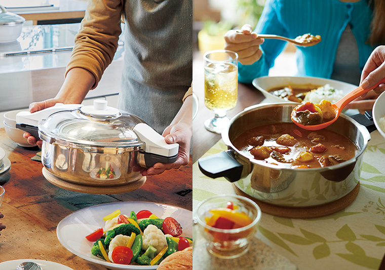 ゼロ活力なべ パスカル｜アサヒ・キッチン通信【公式】｜圧力鍋(ゼロ