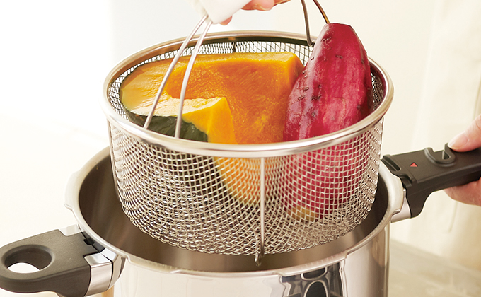 圧力鍋（ゼロ活力なべ）で作る「蒸し野菜」レシピ｜アサヒ軽金属工業