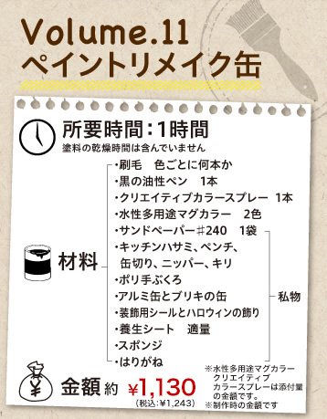 アサヒペンDIYサークル｜Volume.11 ペイントリメイク缶 | アサヒペン