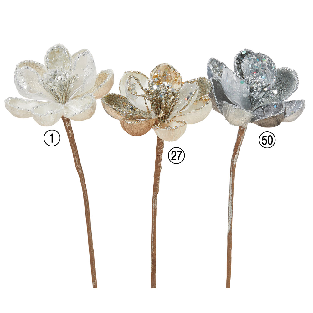 グリッターポインセチアピック｜商品案内｜株式会社アスカ商会