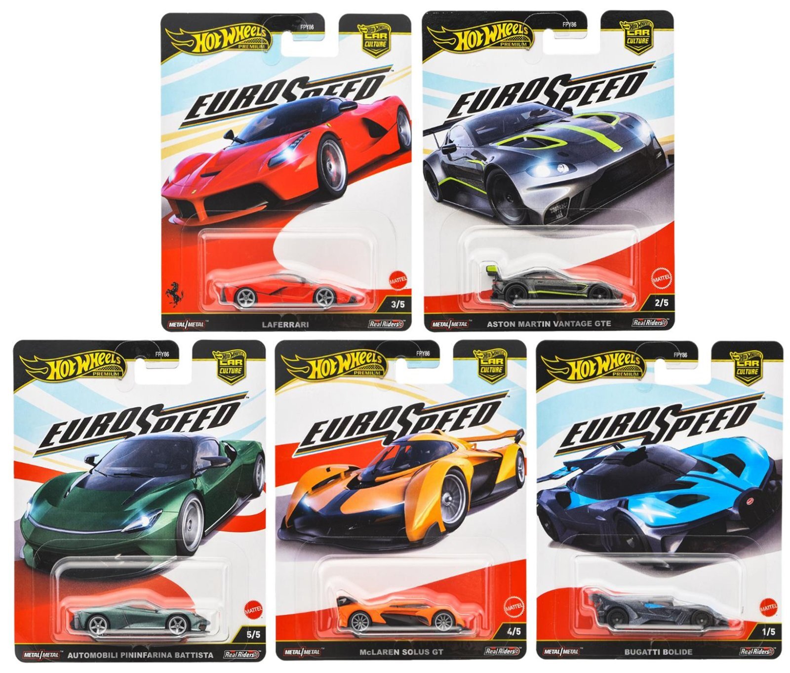 仮予約】PRE-ORDER - 2025 HW CAR CULTURE 【ユーロスピード - 5種