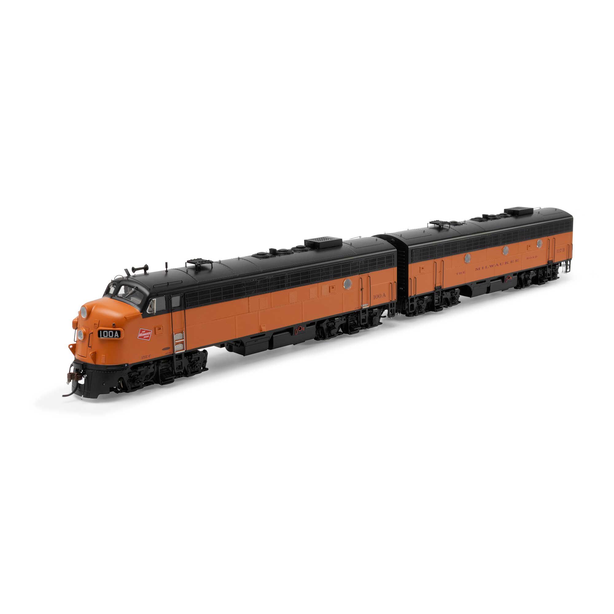 HO FP7A/F7B Locomotive with DCC & Sound, MILW #100A/117B Model