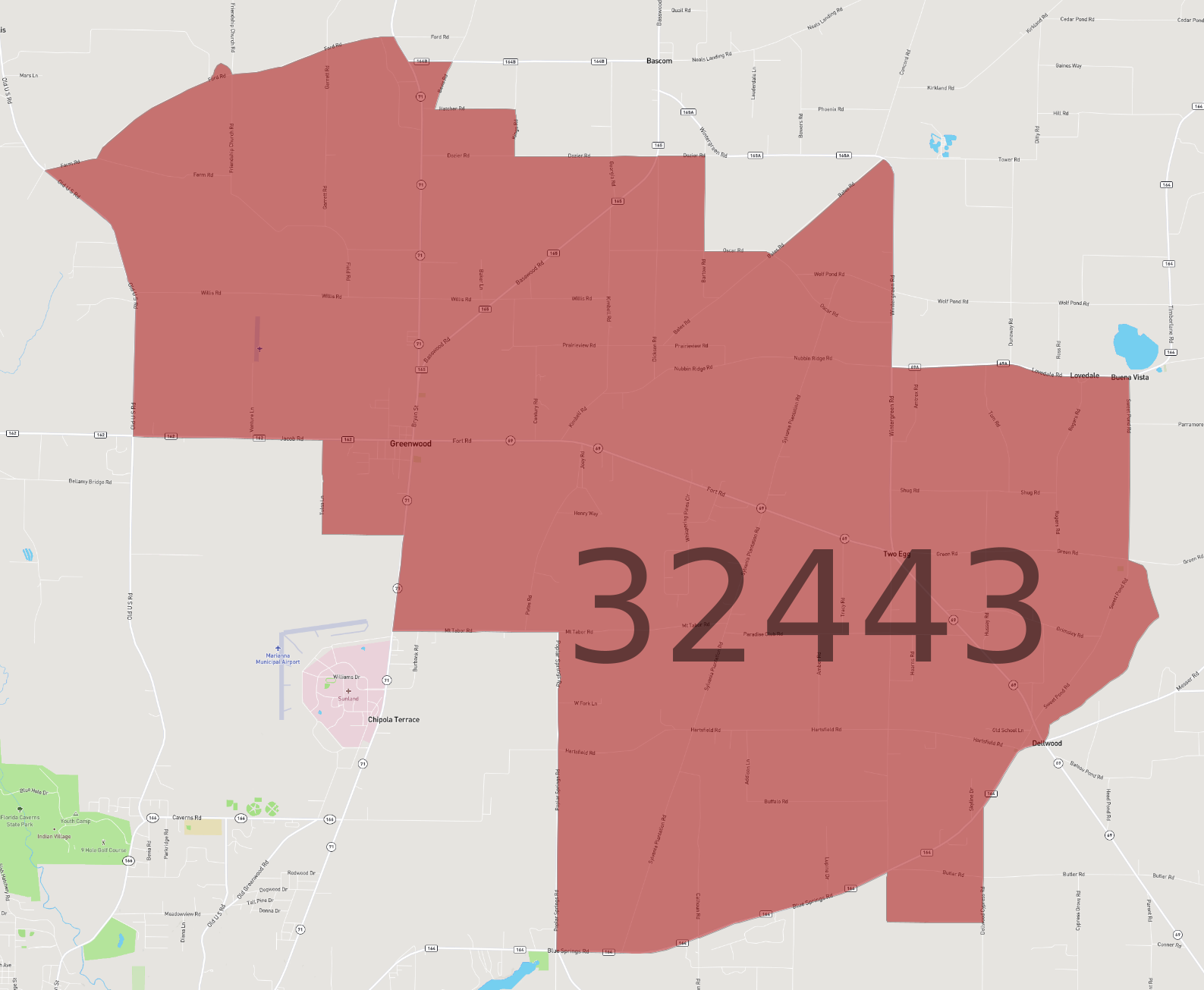 Zip Code 32443