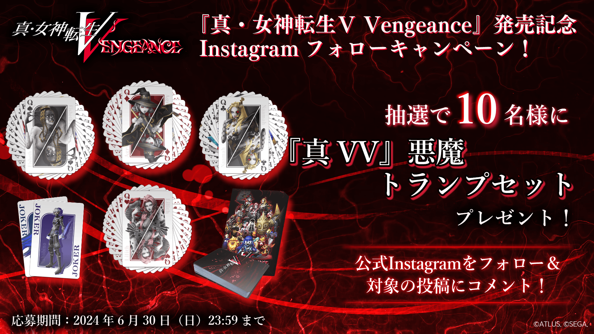 真VV』悪魔トランプセットが当たる！『真・女神転生Ⅴ Vengeance』発売