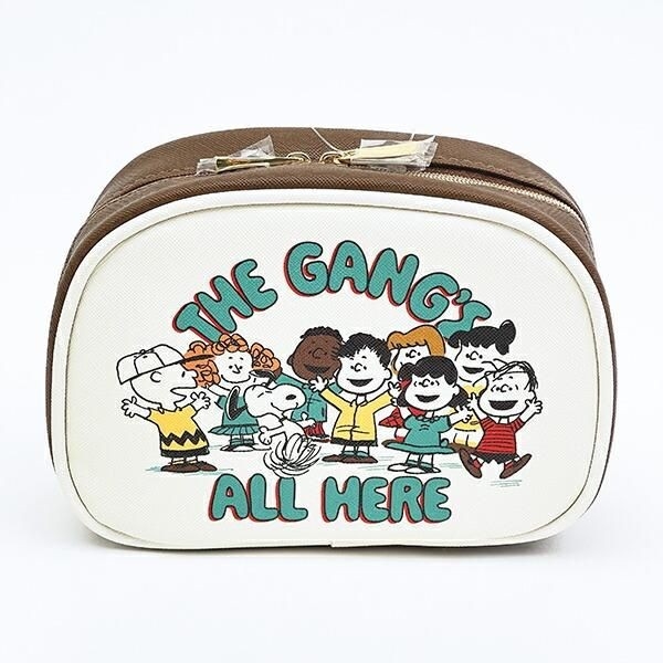 スヌーピーのラウンドポーチ。レトロ感溢れるポップな配色がたまらなく