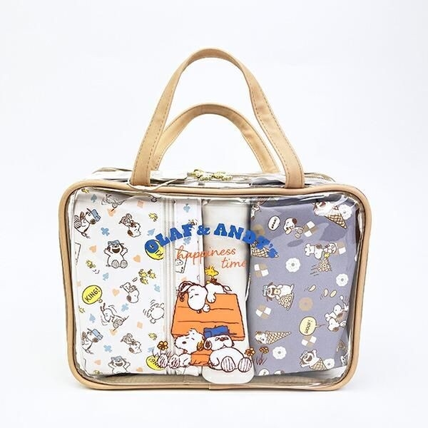 選べる2タイプ！スヌーピーのキュートなトラベルポーチセットが普段