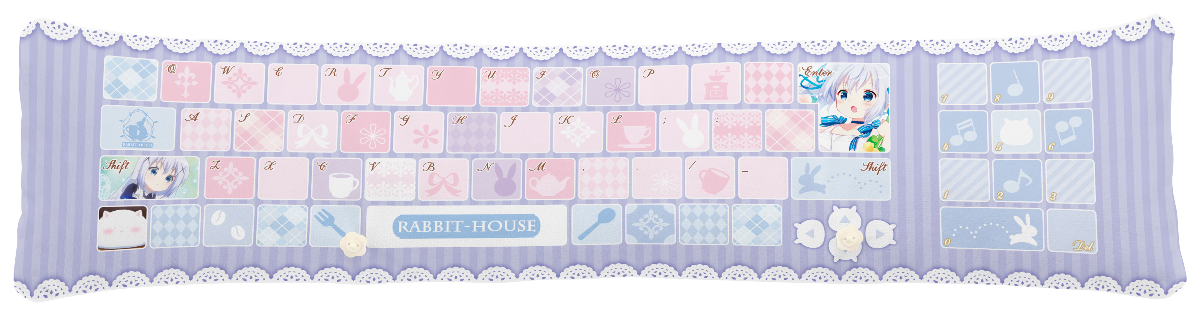 ご注文はうさぎですか？？』のココアとチノが もふもふのPCクッション