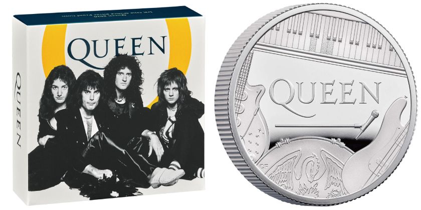 ロックバンド QUEENの記念コインが1月23日登場 メンバー4人それぞれの