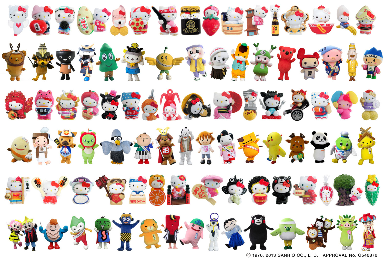世界初！ご当地キティちゃんグッズ 47都道府県コンプリートセットを