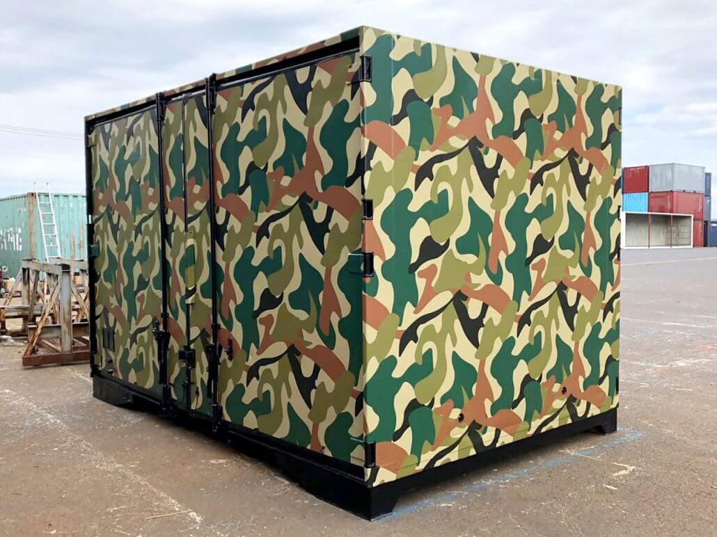 中古JR保冷コンテナ12ft 迷彩ラッピング 現状品【20190308-①】 | ATS