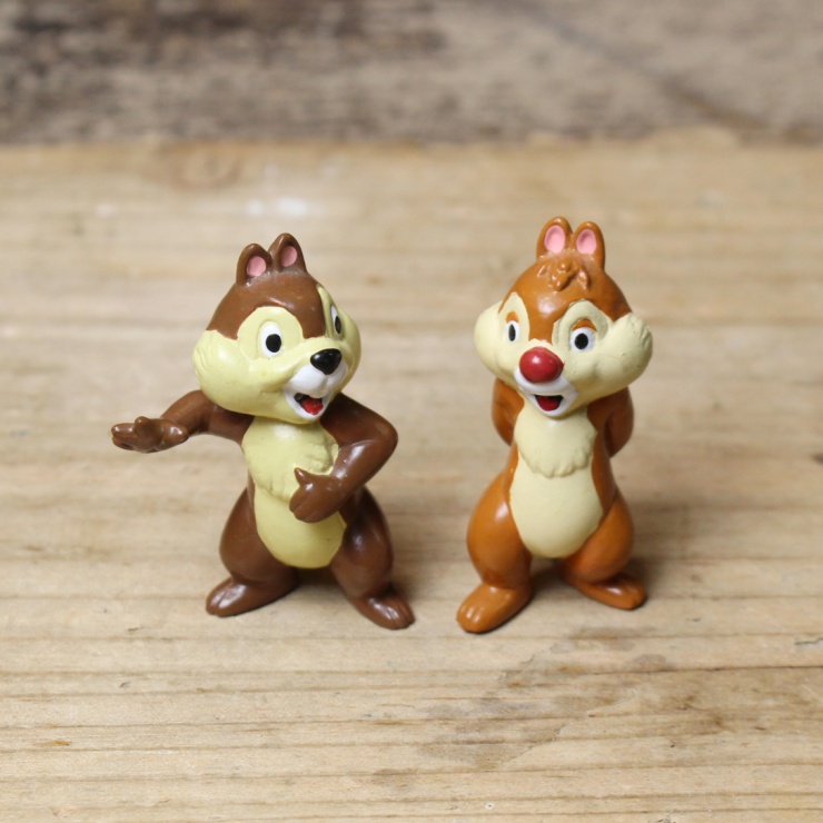 00s Chip 'n Dale チップとデール フィギュア 2体セット / 古着屋ataco