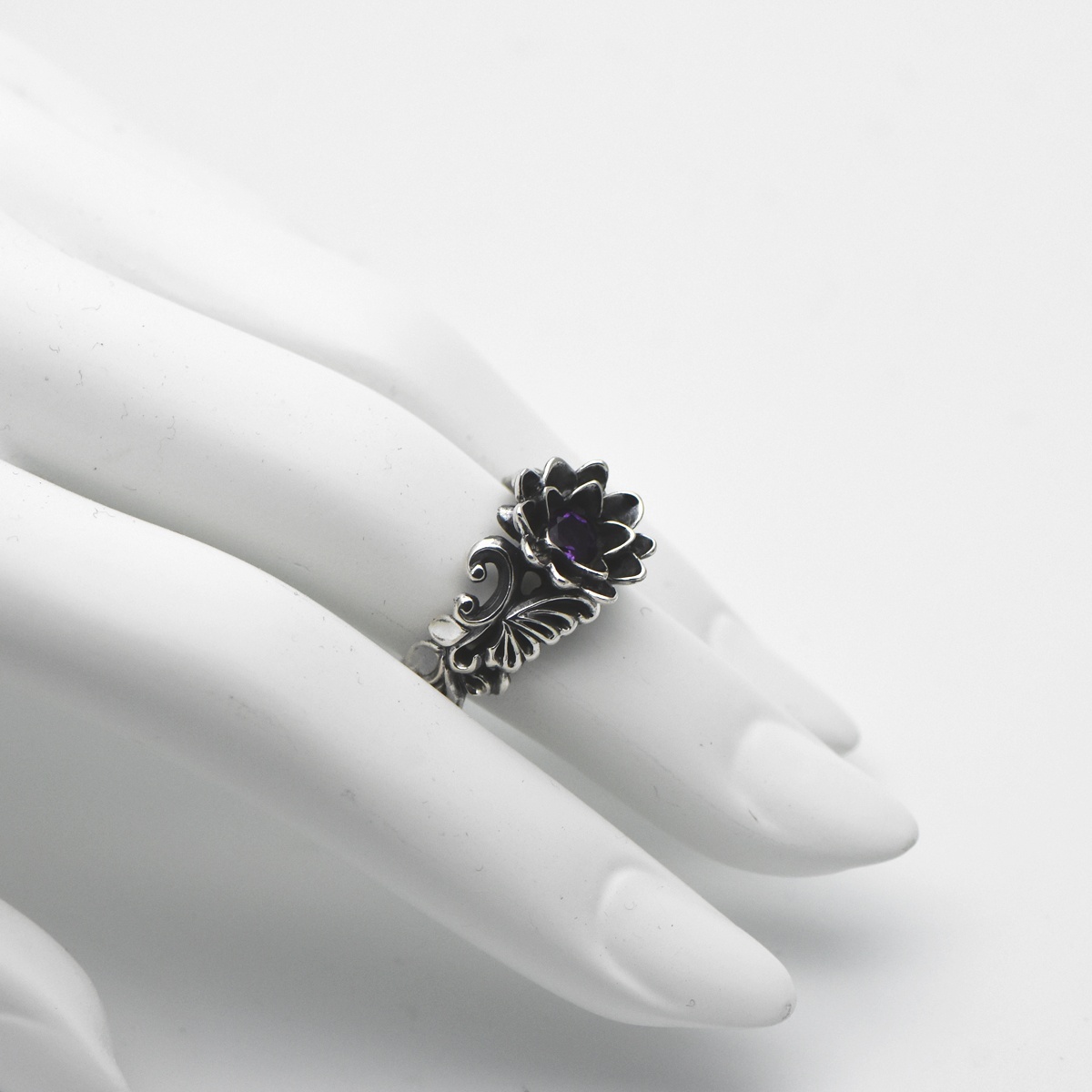 アゲハ 蝶 蓮 デザイン シルバー925 リング 指輪【Ageha|アゲハ】Ageha