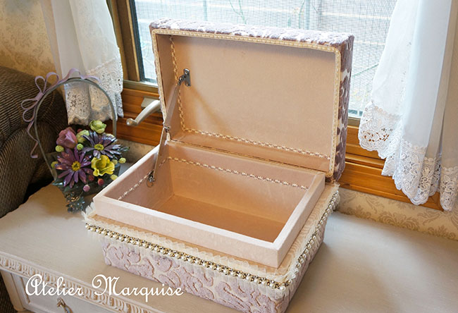 インテリア茶箱｜神奈川県座間市のカルトナージュ教室ならAtelier