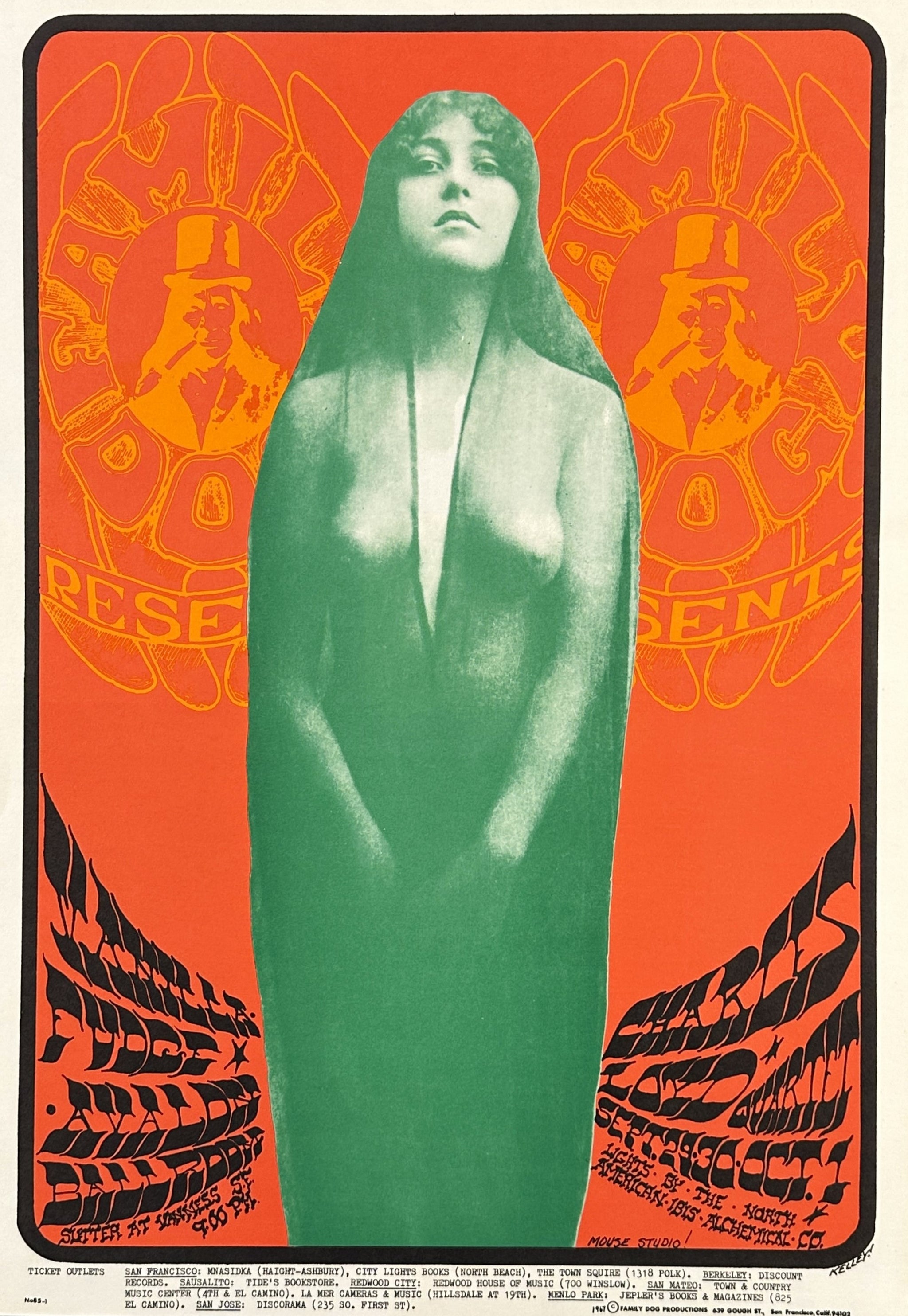 Vanilla Fudge, Family Dog- FD-85, Original Concert Poster