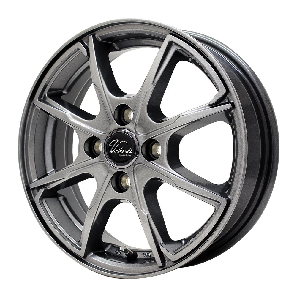 Verthandi PW-S8 15x4.5 45 100x4 METALLIC GRAY - オートウェイ