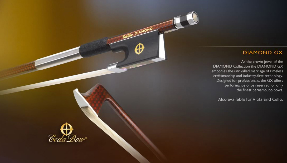 CODA BOW ダイアモンドGXカーボンファイバ・バイオリン弓4／4