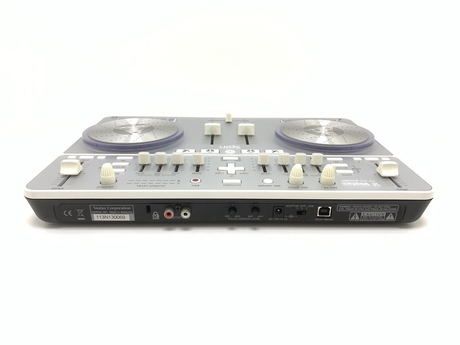 VESTAX SPIN DJ Compact Controller USB MID iOS Apple Mixer WORK