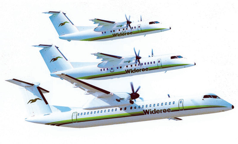 AVIATIONTAG Dash8 Widerøe mint キーホルダー Widerøe's 90th