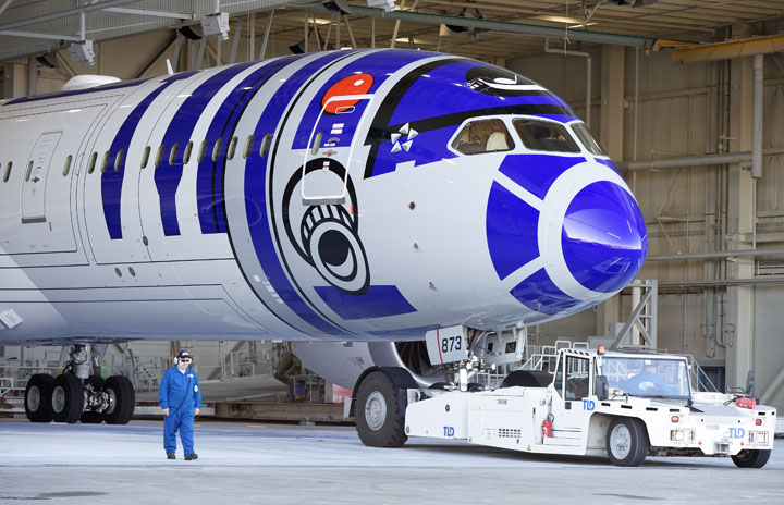 ANA、スターウォーズ特別塗装終了 R2-D2は8月、C-3POは26年1月まで