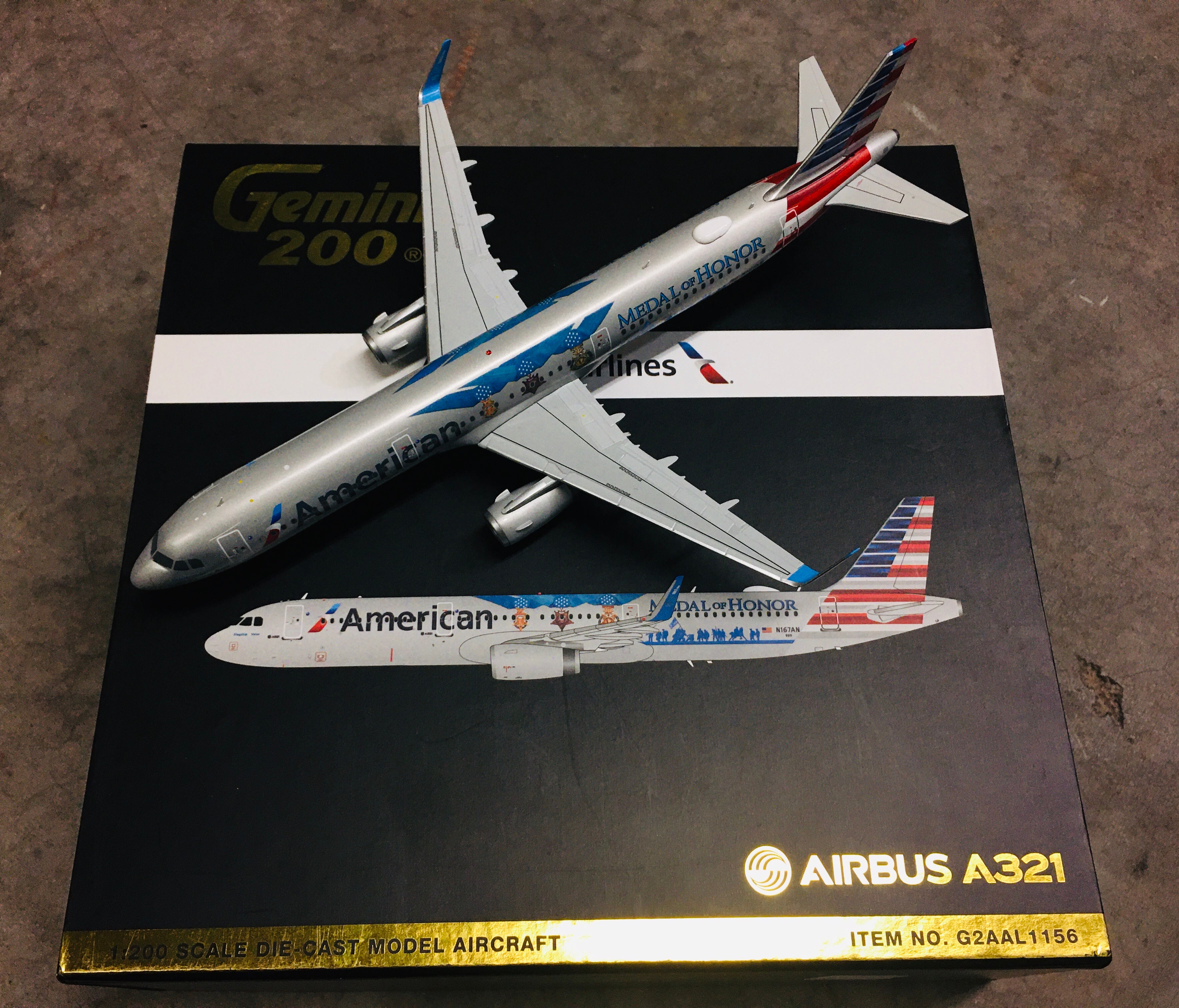 Gemini Jets 1/ 200 American Airlines A321 