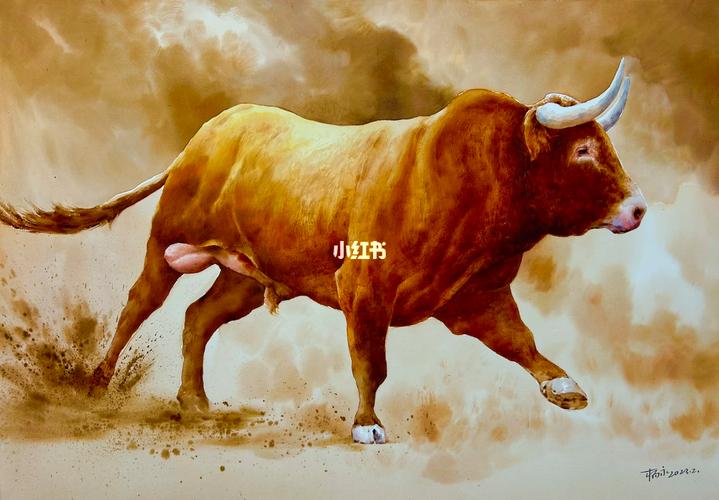 牛水彩画简单牛水彩画简单又好看– 博物迷